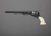 Colt Paterson Percussion Revolver, No. 5, Holster Model, serial no. 940, Samuel Colt (American, Hartford, Connecticut 1814–1862), Steel, silver, mother-of-pearl, American, Paterson, New Jersey