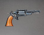 Colt Model 1855 Pocket Percussion Revolver, Serial no. 4460, with Case and Accessories, Samuel Colt (American, Hartford, Connecticut 1814–1862), Steel, wood (oak), American, Hartford, Connecticut