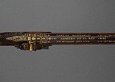 Flintlock Smooth Bore Gun, Steel, wood (walnut), silver, gold, Spanish, Madrid