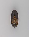 Sword Pommel (Kashira), Iron, copper, gold, Japanese