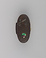 Sword Pommel (Kashira), Iron, enamel, gold, Japanese