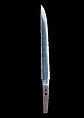 Blade and Mounting for a Dagger (Tantō), Steel, ironwood, silver, rosewood, ivory, Japanese