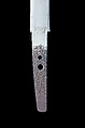 Blade and Mounting for a Dagger (Tantō), Steel, ironwood, silver, rosewood, ivory, Japanese