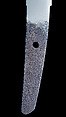 Blade and Mounting for a Short Sword (Wakazashi), Steel, wood, rayskin (samé), textile (silk), lacquer, red coral, copper-gold alloy (shakudō), silver, Japanese
