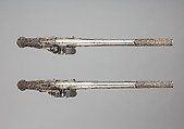 Pair of Flintlock Pistols, Steel, silver, Balkan; barrel, Russian; lock, Italian