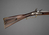 Flintlock Longrifle, Johann Christian Oerter (American, Christian&#39;s Spring, Pennsylvania, 1747–1777), Wood, steel, brass, American, Christian's Spring, Pennsylvania