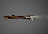Flintlock Longrifle, Johann Christian Oerter (American, Christian&#39;s Spring, Pennsylvania, 1747–1777), Wood, steel, brass, American, Christian's Spring, Pennsylvania