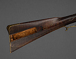 Flintlock Longrifle, Johann Christian Oerter (American, Christian&#39;s Spring, Pennsylvania, 1747–1777), Wood, steel, brass, American, Christian's Spring, Pennsylvania