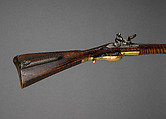 Flintlock Longrifle, Johann Christian Oerter (American, Christian&#39;s Spring, Pennsylvania, 1747–1777), Wood, steel, brass, American, Christian's Spring, Pennsylvania