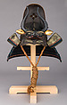 Helmet in the Shape of a Chinese Courtier’s Hat (<i>Tōkan-Nari</i>), Iron, copper, gold, brass, wood, lacquer, leather, silk, horsehair, Japanese