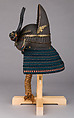 Helmet in the Shape of a Chinese Courtier’s Hat (<i>Tōkan-Nari</i>), Iron, copper, gold, brass, wood, lacquer, leather, silk, horsehair, Japanese
