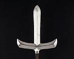 Blade for a Spear (<i>Jūmonji-yari</i>) with Sheath, Blade inscribed by Munemichi (Japanese, active 18th century), Steel, wood, lacquer, gold, copper, Japanese