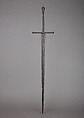 Two-Handed Sword, Steel, latten or copper alloy, British or Western European