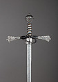 Rapier, Steel, iron, silver, copper alloy, wood, German, Dresden