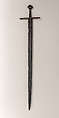 Sword, Steel, copper alloy, European, possibly Germany