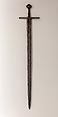 Sword, Steel, copper alloy, European, possibly Germany