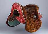 Imperial Saddle and Stirrups with Bridle, Lacquer, wood, gold, copper alloy, iron, leather, textile (silk, velvet, horsehair), Chinese