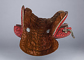 Imperial Saddle and Stirrups with Bridle, Lacquer, wood, gold, copper alloy, iron, leather, textile (silk, velvet, horsehair), Chinese
