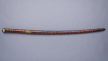 Blade for a Sword (<i>Katana</i>) with Mounting (<i>Shikomizue</i>), Blade inscribed by Yokoyama Kōzukedaijō Sukesada (Japanese, 1627–1716), Steel, wood, cherry-blossom bark, brass, lacquer, Japanese