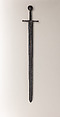 Cruciform Sword, Steel, copper alloy, European