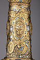Combination Sword and Wheellock Pistol, Steel, iron, copper alloy, gold, silver, French, probably Paris