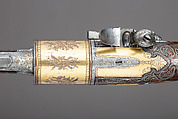 Pair of Flintlock Revolvers, Tula Arms Factory (Russian, Tula, 1712–Present), Steel, wood (walnut), copper alloy, gold, silver, horn, Russian, Tula