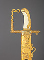 Patriotic Fund Sword with Scabbard, of £100 Type Presented to Capt. Thomas Baker in 1805, Together with its Belt and One Extra Scabbard, Richard Teed (British, London, 1757–1816), Steel, gilt-brass, gold, ivory, textile, British, London