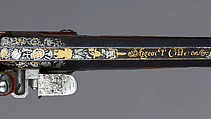 Pair of Flintlock Holster Pistols Made for Louis XIV of France (r. 1643–1715), Pierre Cisteron (French, ca. 1589–1684), Steel, fruitwood, gold, silver, French, Figeac