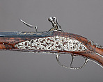 Pair of Flintlock Holster Pistols with the Arms of Liechtenstein, Georg Keiser (Austrian, Eger 1647–ca. 1740 Vienna), Steel, wood (walnut), silver, gold, Austrian, Vienna