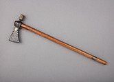 Presentation Tomahawk, Steel, copper alloy, silver, wood, French or North American