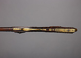 Flintlock Longrifle, Peter White (American, Uniontown, Pennsylvania ca. 1777–1834), Wood, iron, brass, silver, American, Uniontown, Pennsylvania