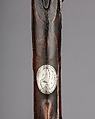 Flintlock Longrifle, Peter White (American, Uniontown, Pennsylvania ca. 1777–1834), Wood, iron, brass, silver, American, Uniontown, Pennsylvania