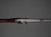 Flintlock Longrifle, Johann Christian Oerter (American, Christian&#39;s Spring, Pennsylvania, 1747–1777), Wood, steel, brass, American, Christian's Spring, Pennsylvania