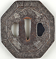 Sword Guard (<i>Tsuba</i>) in the Japanese Style, Iron, silver, Korean