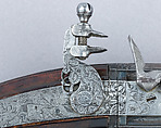 Flintlock Wender Pistol, Claude Cunet (French, active Lyon, ca. 1640–60), Wood, steel, iron, French, Lyon