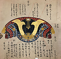 Scroll illustrating the parts of different types of Japanese armor, Japanese