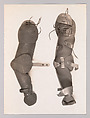 Pair of Arm Defenses, New England Enameling Company, Inc. (American, incorporated 1917), Steel, paint, leather, copper alloy, American, Middletown, Connecticut