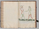 Fencing Book (Fechtbuch), Hans Talhoffer (German, recorded 1435–82), Leather, brass, German