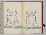 Fencing Book (Fechtbuch), Hans Talhoffer (German, recorded 1435–82), Leather, brass, German