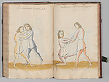 Fencing Book (Fechtbuch), Hans Talhoffer (German, recorded 1435–82), Leather, brass, German