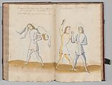 Fencing Book (Fechtbuch), Hans Talhoffer (German, recorded 1435–82), Leather, brass, German