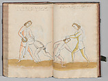 Fencing Book (Fechtbuch), Hans Talhoffer (German, recorded 1435–82), Leather, brass, German