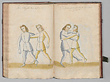 Fencing Book (Fechtbuch), Hans Talhoffer (German, recorded 1435–82), Leather, brass, German