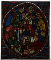 Stained Glass Panel, Glass, lead, paint, French