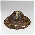 Shield Boss (Umbo), Iron, copper alloy, gold, Western European, Langobardic