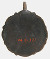 Harness Pendant, Copper, gold, enamel, possibly Spanish