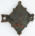 Harness Pendant, Copper, gold, enamel, possibly Spanish