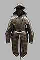 Three-Quarter Armor, Steel, leather, Italian, Brescia