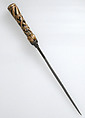 Ballock Knife, Steel, bone, lead, Western European, possibly Britain
