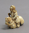 Chess Piece in the Form of a Knight, Ivory (elephant), Western European, possibly Germany or England